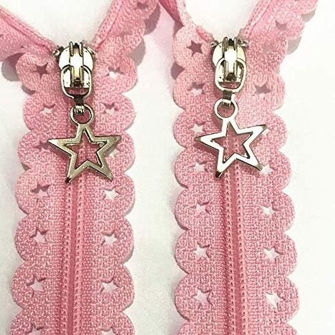 40 قطعة من WKXFJJWZC على شكل نجمة من الدانتيل الأبيض والنحاس سحب سحابات نهاية مغلقة لحرف الخياطة اليدوية 20/لون (16 بوصة) in Kuwait