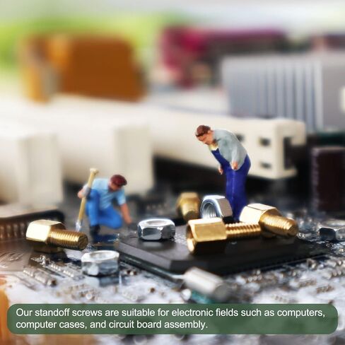 5 قطع فواصل M5 من YOKIVE، صواميل نحاسية سداسية PCB، تحافظ على ثبات الارتفاع، رائعة للوحة الأم، لوحة الدوائر، الإلكترونيات (لون ذهبي، 20 مم) in Kuwait