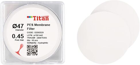 100/Pk Micron Filter PES Membrane Filter 0.22um 50mm Micro Disc Membrane Filters for Laboratory Filtration in Kuwait