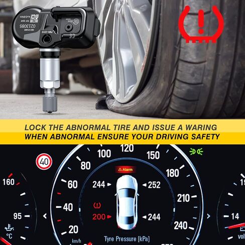 ACLONG 315MHz Tire Pressure Sensor TPMS Fit for Toyota Prius Corolla Highlander Avalon Yaris Hilux Land Cruiser, Tire Pressure Monitoring System Replacement 4260730060 4260706020-4PCS in Kuwait