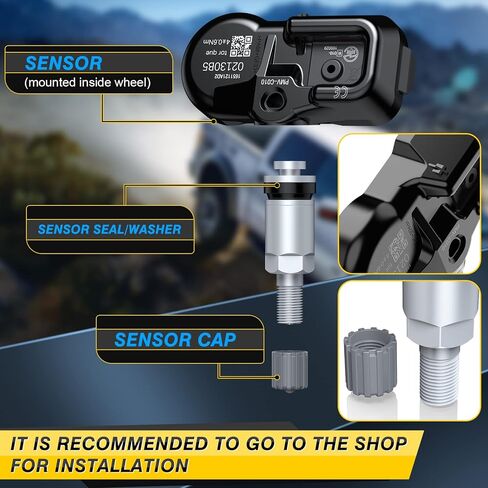 ACLONG 315MHz Tire Pressure Sensor TPMS Fit for Toyota Prius Corolla Highlander Avalon Yaris Hilux Land Cruiser, Tire Pressure Monitoring System Replacement 4260730060 4260706020-4PCS in Kuwait