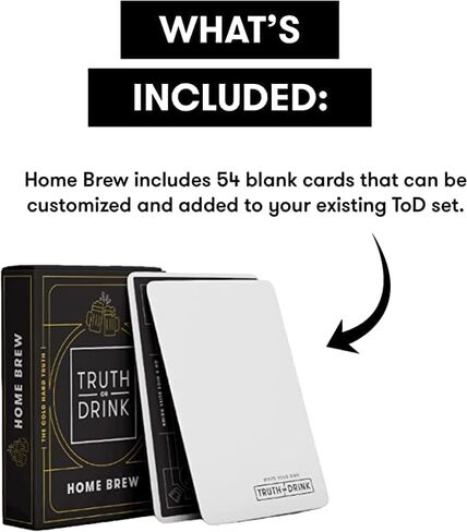 Truth or Drink: Home Brew by Cut - Blank-Cards to Customize Your Party-Game - Write Your Own Way-Too-Personal Questions in Saudi Arabia