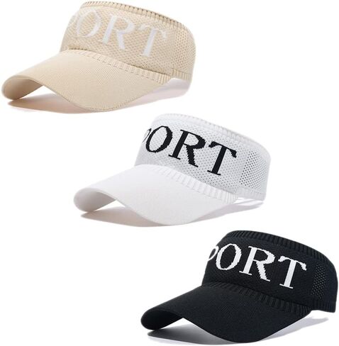 Men/Women Sun Visors Foldable Sun Hat Wide Brim Summer UV Protection Beach Cap in Saudi Arabia