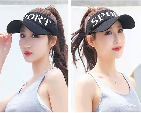 Men/Women Sun Visors Foldable Sun Hat Wide Brim Summer UV Protection Beach Cap in Saudi Arabia