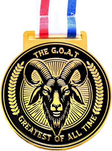Greatest of All Time Medal - Luxury 2.75" Double-Sided Goat Award, Ideal for Basketball and Sports Awards,Party Favors, Awards and Trophies Collections in Saudi Arabia