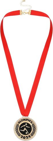 Madison Tyler Winner Award Medals Necklace for Kids and Adults|Medals with Red Neck Ribbon|Olympic Medals Necklace for Women Girls Kids in Kuwait