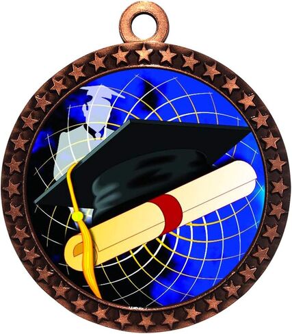 Express Medals Various 10 Pack Styles of Graduation Award Medals with Neck Ribbons Trophy Award Prize Gift in Saudi Arabia