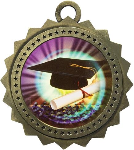 Express Medals Various 10 Pack Styles of Graduation Award Medals with Neck Ribbons Trophy Award Prize Gift in Saudi Arabia