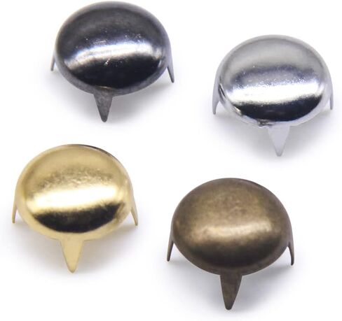 4 Color Mixed Round Dome Studs Assorted Kit Leathercraft Rivet Metal Punk Spikes Spots for Punk Rock Leather Craft Clothes Belt Bag Shoes Jewelry Decorations (0.32in/8mm) in Saudi Arabia