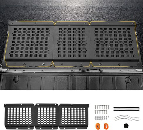 لوحة مولي متوافقة مع 2022 2023 2024 تويوتا تندرا 5.5 قدم سرير قصير شاحنة سرير لوحة تخزين خلفية منظم رف البضائع استبدال رف لملحقات تويوتا تندرا (لوحة مولي جانبية) in Kuwait