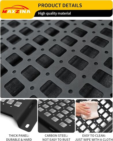 لوحة مولي متوافقة مع 2022 2023 2024 تويوتا تندرا 5.5 قدم سرير قصير شاحنة سرير لوحة تخزين خلفية منظم رف البضائع استبدال رف لملحقات تويوتا تندرا (لوحة مولي جانبية) in Kuwait