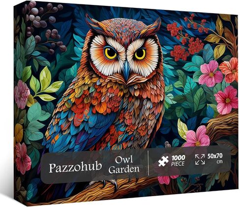 Owl Puzzles for Adults 1000 Pieces, Colorful Bird Puzzle Garden, Animal Flower Jigsaw Puzzles Nature, Challenging Puzzles for Adults in Saudi Arabia