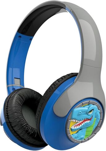 eKids Dinosaur Headphones for Kids, Volume Reduced Bluetooth Headphones for School, Home, or Travel in Saudi Arabia