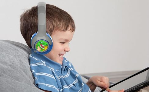 eKids Dinosaur Headphones for Kids, Volume Reduced Bluetooth Headphones for School, Home, or Travel in Saudi Arabia