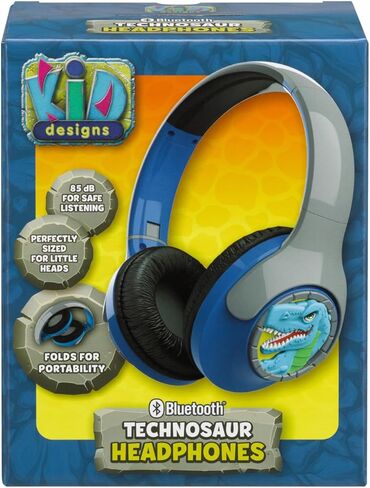 eKids Dinosaur Headphones for Kids, Volume Reduced Bluetooth Headphones for School, Home, or Travel in Saudi Arabia
