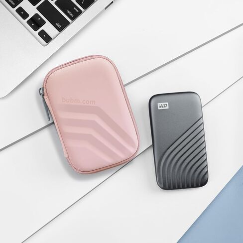 Buwico USB Flash Hard Case, Small Hard Travel Case for Electronics, Portable USB Flash Drive Organizer (Pink) in Saudi Arabia