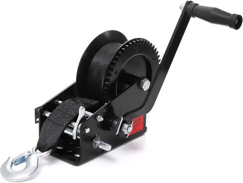 ونش مقطورة قارب بيكيث، ونش يدوي عالي التحمل 3500 رطل مع حزام أسود بطول 33 قدمًا، وسقاطة ثنائية الاتجاه ونسبة تروس 4:1/8:1، ونش قارب فولاذي مقوى محمول باليد للمقطورات والشاحنات ومركبات RV وATV in Kuwait