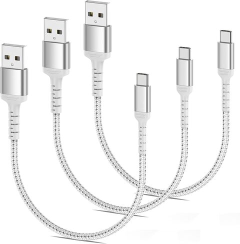 ULIFTUS 6FT USB C Charging Cable, 3-Pack Braided USB A to USB C Cable Fast Charging Type C Cord Compatible with Apple iPhone 15 Pro/Max, New iPad Pro/Air USB C Charger Cable 2m in Saudi Arabia