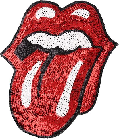 بقع الترتر الشفاه خياطة أو الحديد على كبير الكرتون الفم اللسان الشفاه الترتر بقع DIY يزين الحرفية متوافق هوديس تي شيرت الجينز جاكيتات in Kuwait