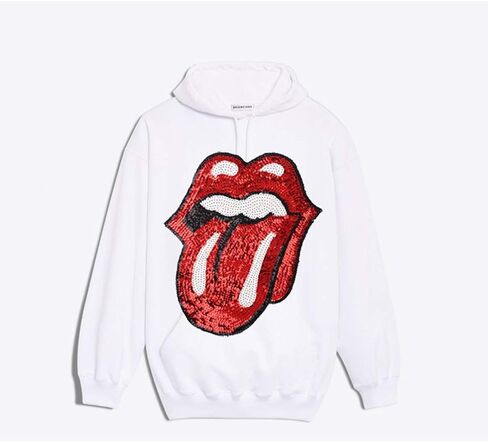 بقع الترتر الشفاه خياطة أو الحديد على كبير الكرتون الفم اللسان الشفاه الترتر بقع DIY يزين الحرفية متوافق هوديس تي شيرت الجينز جاكيتات in Kuwait