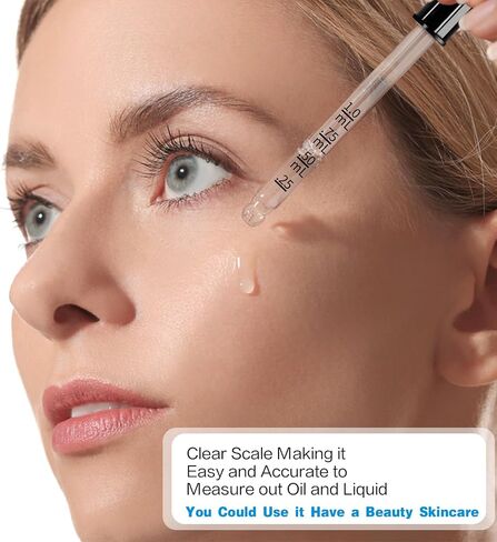 Glass Eye Dropper for Essential Oils, 1ml 20pcs Pipettes Dropper with Black Rubber Head&Clean Brush, 1ml Dropper Measured for Liquid Medicine Cusp-Tip, Bent-Tip Dropper in Saudi Arabia
