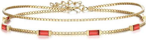 BriLove Dainty أنيقة 925 الفضة الاسترليني مكعب زركونيا 2 طبقة أساور جوهرة للنساء الفتيات، ستة أساور التنس قطع الزمرد لمجوهرات عيد ميلاد حفلة موسيقية الهدايا in Saudi Arabia