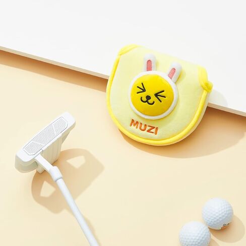 غطاء مضرب الجولف الناعم من KAKAO FRIENDS GOLF، غطاء نادي الجولف ذو الشخصية، غطاء من الألياف الدقيقة الناعمة in Kuwait