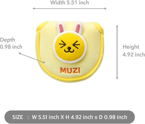 غطاء مضرب الجولف الناعم من KAKAO FRIENDS GOLF، غطاء نادي الجولف ذو الشخصية، غطاء من الألياف الدقيقة الناعمة in Kuwait