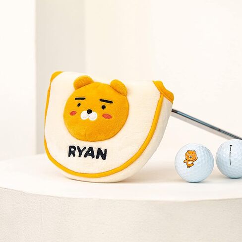 KAKAO FRIENDS GOLF Soft Mallet Putter Cover, Character Golf Club Cover, Soft Mircrofiber Cover in Saudi Arabia