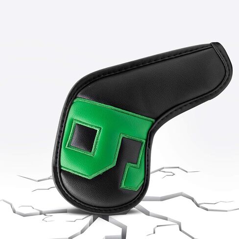 مجموعة أغطية رأس Barudan Golf Iron Club أغطية الرأس لـ Callaway Ping S5 - رقم ملون كبير - رقبة طويلة - جلد PU أسود يناسب نوادي الجولف ذات الحجم الصغير القياسي 10 قطع/الحزمة (أسود + رقم اللون) in Saudi Arabia