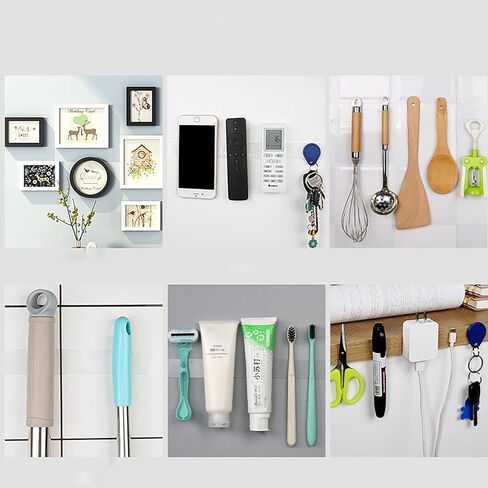 شريط MBVBN مزدوج الجوانب عالي التحمل (16.5 قدم)، شريط لاصق متعدد الأغراض قابل للإزالة للجدران، شريط لاصق قوي قابل للغسل وقابل لإعادة الاستخدام ولا يترك أثرًا للديكور المنزلي والمكتب الخارجي in Kuwait