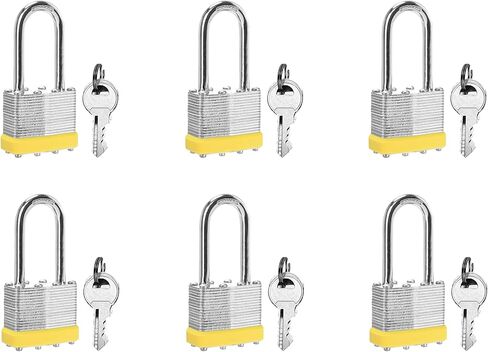 أقفال فولاذية مغلفة على حد سواء، بعرض (40 ملم) وقفل طويل، عبوة من قطعتين، لخزانة الصالة الرياضية ووحدة التخزين أو أكثر in Kuwait