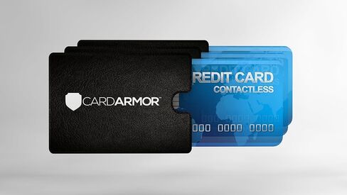 Credit Card Holder, 6 Premium RFID Blocking Sleeves with Clear Front for Easy Viewing, Prevent Identity or Financial Theft from High Tech Thieves in Saudi Arabia