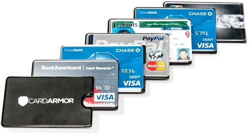 Credit Card Holder, 6 Premium RFID Blocking Sleeves with Clear Front for Easy Viewing, Prevent Identity or Financial Theft from High Tech Thieves in Saudi Arabia