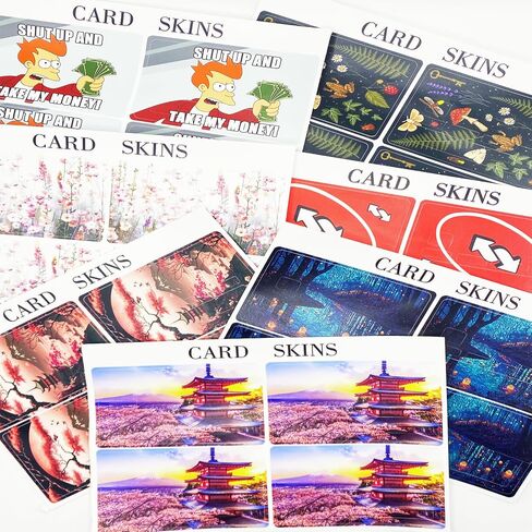 Credit Card Skin Card Stickers for Debit Card, Credit,Key Card 4PCS Bank Card,No Bubble,Slim,Removable,Waterproof,Scratch-Resistant,Fade Resistant Card Cover (Model3) in Saudi Arabia