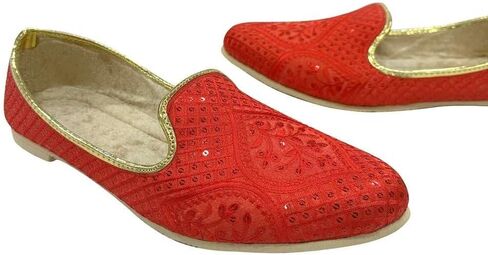 Punjabi Jutti for Men's Traditional Mojaris Shoes Cream Gold Wedding for Groom Indian Handmade Ethnic Jooti in Saudi Arabia