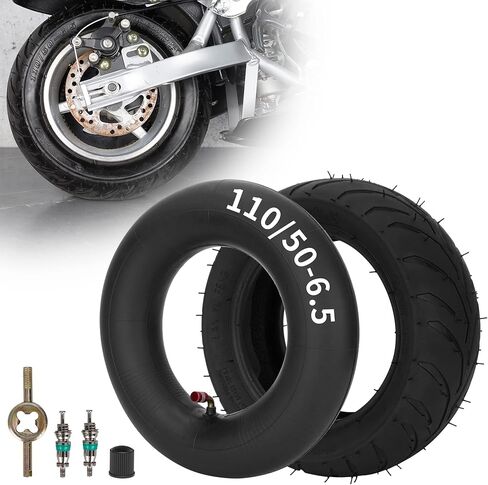 إطار أمامي 90/65-6.5 وأنبوب داخلي مع جذع صمام بزاوية TR87 لجيب صغير 47cc 49cc MTA1 MTA2 Cag Lucky 7 Bike Moto Mini Electric Scooters E-Bike Dirt Bike in Kuwait