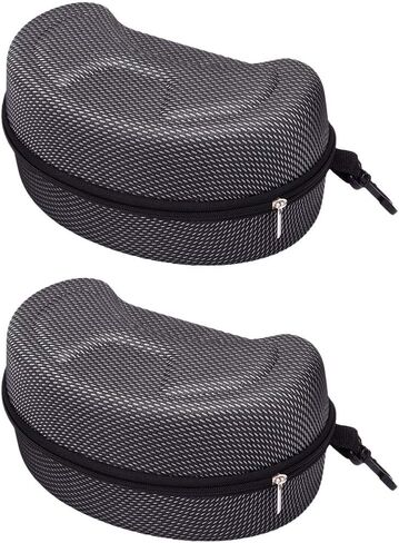BESPORTBLE Ski Accessories 2pcs Cycling Eyewear Case Ski Goggles Box Shockproof Sunglasses Case with Zipper in Saudi Arabia