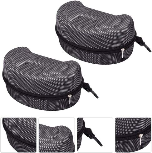 BESPORTBLE Ski Accessories 2pcs Cycling Eyewear Case Ski Goggles Box Shockproof Sunglasses Case with Zipper in Saudi Arabia