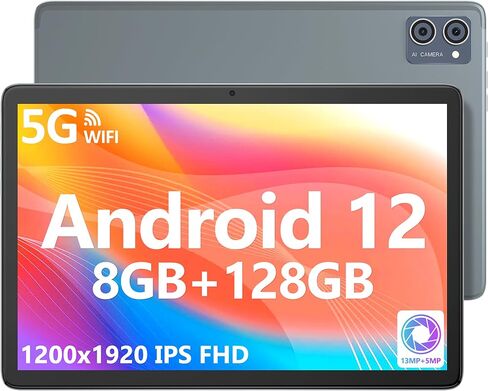 جهاز لوحي مقاس 10 بوصات، ذاكرة وصول عشوائي DDR4 سعة 128 جيجابايت، معالج ثماني النواة MT8183، شاشة IPS FHD بدقة 1920 * 1200، أجهزة لوحية تعمل بنظام Android مع كاميرا مزدوجة 13 + 5 ميجابكسل، مكبرات صوت مزدوجة، Bluetooth5.0، بطارية 6000 مللي أمبير في الساعة، in Kuwait