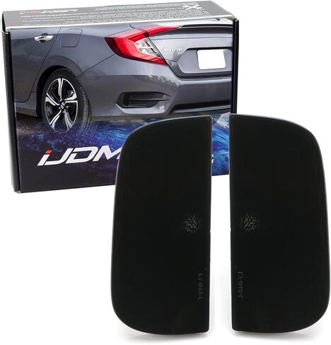 عدسات عاكسة للصدمات الخلفية من iJDMTOY متوافقة مع 2016-21 Honda Civic Sedan/Coupe 10th Gen، مجموعة OE-Spec LH RH in Kuwait