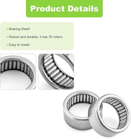 Needle Roller Bearing Drawn Cup, 1-1/8" OD, 7/8" ID, 1/2" Width, Inner Cam Bearing Compatible with 1999-2005 Harley Dyna 2000-2006 Softail 1999-2006 Touring in Saudi Arabia