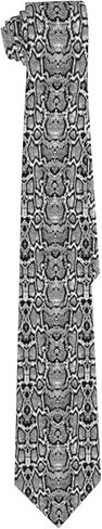 Mens Tie Snake Skin Necktie,Fun Snake Skin Print Woven Slim Neck Ties for Men in Saudi Arabia