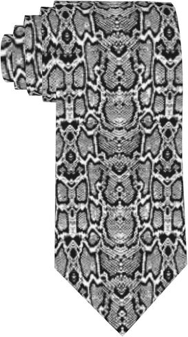 Mens Tie Snake Skin Necktie,Fun Snake Skin Print Woven Slim Neck Ties for Men in Saudi Arabia