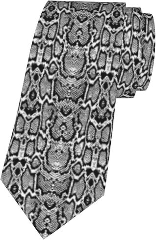 Mens Tie Snake Skin Necktie,Fun Snake Skin Print Woven Slim Neck Ties for Men in Saudi Arabia
