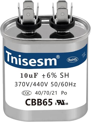 Tnisesm 45uF CBB65 Capacitor MFD 370V 450VAC Motor Running for Air Conditioner 50/60Hz for AC Motor Run or Fan Start and Cool or Heat Pump Air Conditione in Saudi Arabia