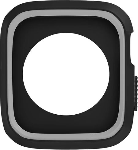 D & K Exclusives Compatible with Apple Watch 45mm Case, Shockproof Bumper Case Durable Protective Flexible iWatch Series 9 8 7 Cover for Women Men Kids GPS Smartwatch, Black, Grey in Saudi Arabia