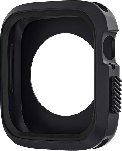 D & K Exclusives Compatible with Apple Watch 45mm Case, Shockproof Bumper Case Durable Protective Flexible iWatch Series 9 8 7 Cover for Women Men Kids GPS Smartwatch, Black, Grey in Saudi Arabia