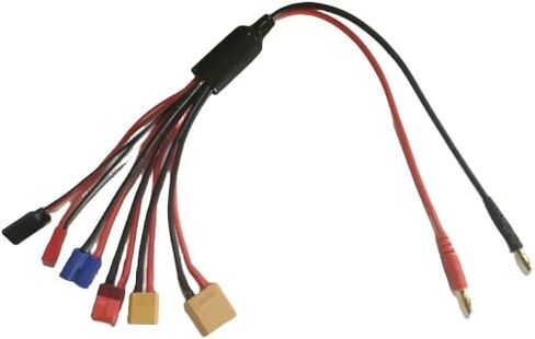 6 في 1RC شاحن متعدد يؤدي محول البطارية الترا T عمداء XT60 XT90 EC3 Futaba JR JST BEC 14awg 16awg 22awg 350 مللي متر 1 قطعة in Kuwait