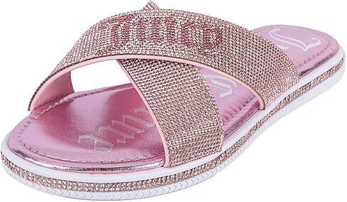 Juicy Couture Women's Fashion Slide Slippers Beach Pool Glitter Flat Sandals Non Slip Comfortable & Cushioned Slides in Saudi Arabia